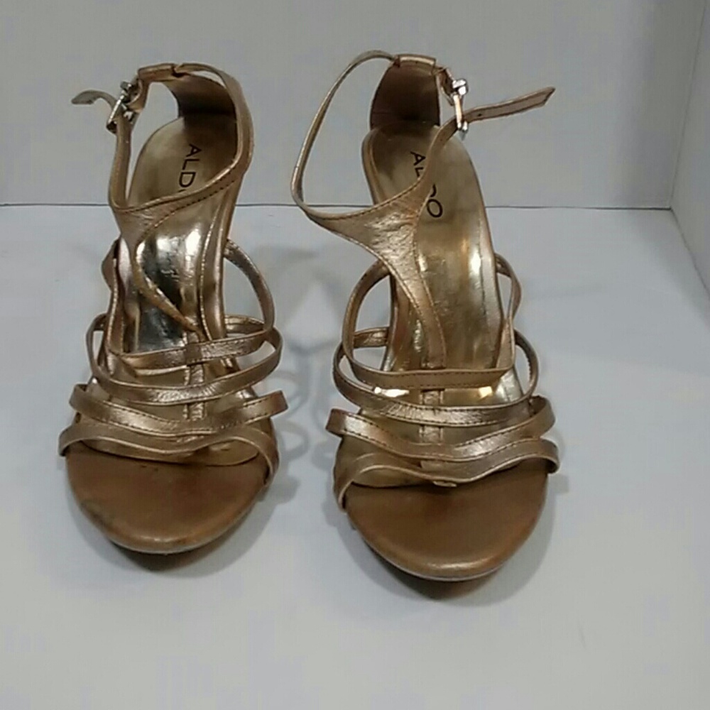 ALDO silver women's heel size 7